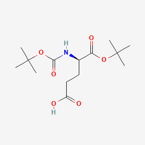 Boc-D-Glu-OtBu chemical structure (CAS 73872-71-6)