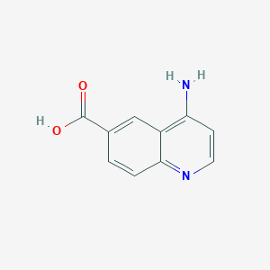 4-Aminoquinoline-6-carboxylic acid chemical structure (CAS 73873-91-3)
