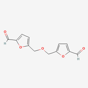 5,5'-(Oxybis(methylene))bis(furan-2-carbaldehyde) chemical structure (CAS 7389-38-0)