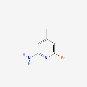 6-Bromo-4-methylpyridin-2-amine chemical structure (CAS 73895-98-4)