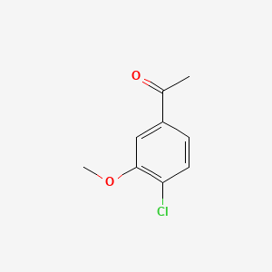 1-(4-Chloro-3-methoxyphenyl)ethanone chemical structure (CAS 73898-63-2)