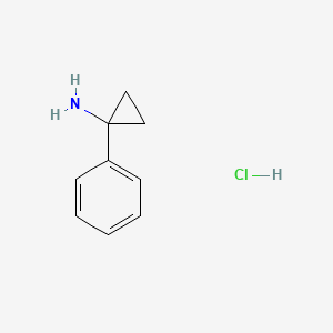 1-Phenylcyclopropanamine hydrochloride chemical structure (CAS 73930-39-9)