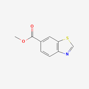 Methyl benzo[d]thiazole-6-carboxylate chemical structure (CAS 73931-63-2)