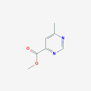 Methyl 6-methylpyrimidine-4-carboxylate chemical structure (CAS 73955-53-0)