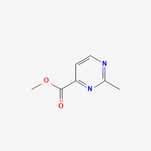 Methyl 2-methylpyrimidine-4-carboxylate chemical structure (CAS 73955-55-2)