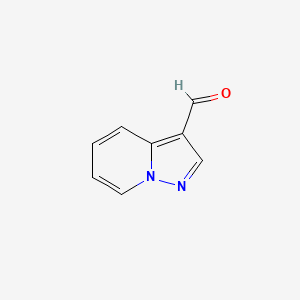 Pyrazolo[1,5-a]pyridine-3-carbaldehyde chemical structure (CAS 73957-66-1)