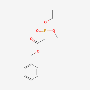 Benzyl 2-(diethoxyphosphoryl)acetate chemical structure (CAS 7396-44-3)