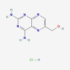 (2,4-Diaminopteridin-6-yl)methanol hydrochloride chemical structure (CAS 73978-41-3)