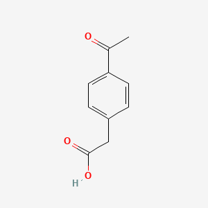 2-(4-Acetylphenyl)acetic acid chemical structure (CAS 7398-52-9)