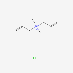 Diallyldimethylammonium chloride chemical structure (CAS 7398-69-8)