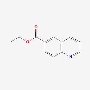 Ethyl quinoline-6-carboxylate chemical structure (CAS 73987-38-9)