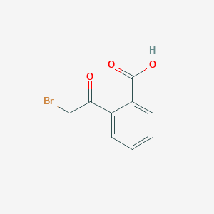 2-(2-Bromoacetyl)benzoic acid chemical structure (CAS 7399-67-9)