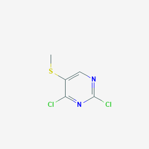 2,4-Dichloro-5-(methylthio)pyrimidine chemical structure (CAS 7401-98-1)