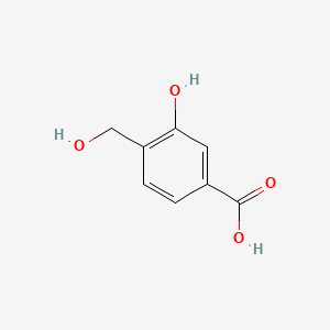 3-Hydroxy-4-(hydroxymethyl)benzoic acid chemical structure (CAS 74020-82-9)