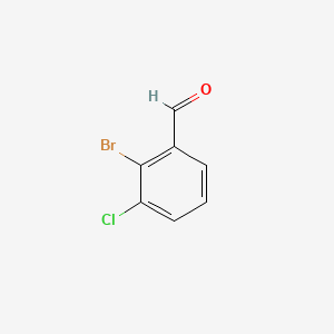 2-Bromo-3-chlorobenzaldehyde chemical structure (CAS 74073-40-8)