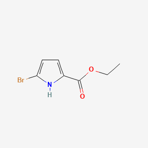 Ethyl 5-bromo-1H-pyrrole-2-carboxylate chemical structure (CAS 740813-37-0)