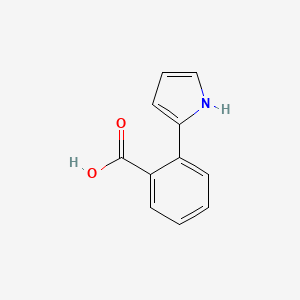 2-(1H-Pyrrol-2-yl)benzoic acid chemical structure (CAS 74117-44-5)