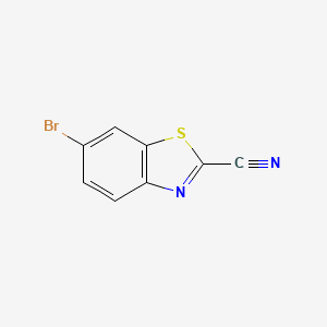 6-Bromobenzo[d]thiazole-2-carbonitrile chemical structure (CAS 741253-03-2)