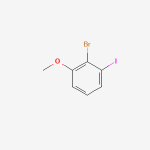 2-Bromo-1-iodo-3-methoxybenzene chemical structure (CAS 74128-84-0)