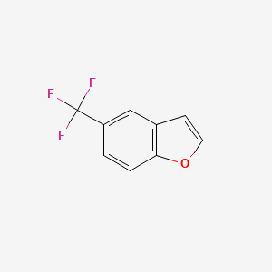5-(Trifluoromethyl)benzofuran chemical structure (CAS 741290-20-0)
