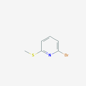 2-Bromo-6-(methylthio)pyridine chemical structure (CAS 74134-42-2)