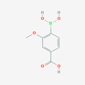 4-Borono-3-methoxybenzoic acid chemical structure (CAS 741699-09-2)