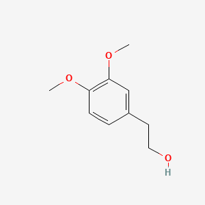 2-(3,4-Dimethoxyphenyl)ethanol chemical structure (CAS 7417-21-2)