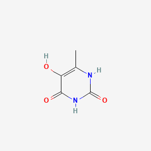 5-Hydroxy-6-methylpyrimidine-2,4(1H,3H)-dione chemical structure (CAS 7417-28-9)