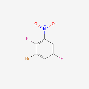 1-Bromo-2,5-difluoro-3-nitrobenzene chemical structure (CAS 741721-51-7)