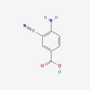 4-Amino-3-cyanobenzoic acid chemical structure (CAS 74192-47-5)