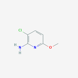 2-Amino-3-chloro-6-methoxypyridine chemical structure (CAS 742070-73-1)