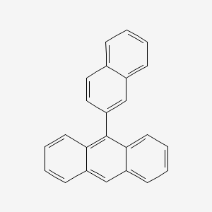 9-(Naphthalen-2-yl)anthracene chemical structure (CAS 7424-72-8)