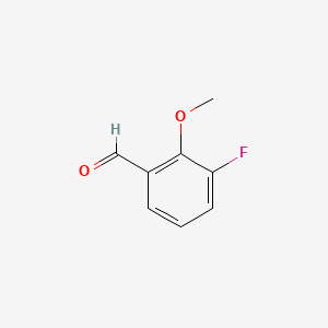 3-Fluoro-2-methoxybenzaldehyde chemical structure (CAS 74266-68-5)
