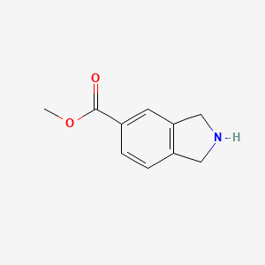Methyl isoindoline-5-carboxylate chemical structure (CAS 742666-57-5)