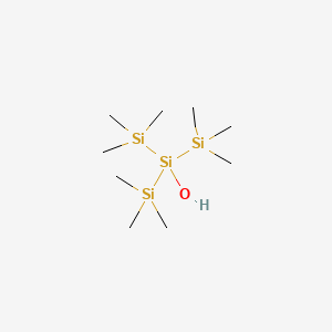 1,1,1,3,3,3-Hexamethyl-2-(trimethylsilyl)trisilan-2-ol chemical structure (CAS 7428-60-6)
