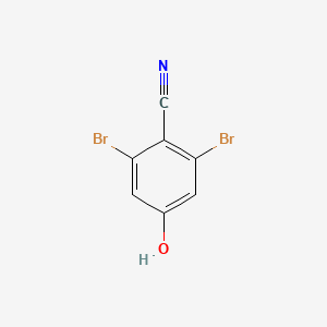 2,6-Dibromo-4-hydroxybenzonitrile chemical structure (CAS 74283-33-3)