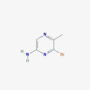 6-Bromo-5-methylpyrazin-2-amine chemical structure (CAS 74290-68-9)