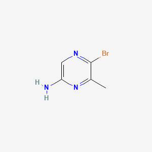 5-Bromo-6-methylpyrazin-2-amine chemical structure (CAS 74290-69-0)