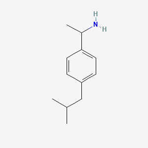 1-(4-Isobutylphenyl)ethanamine chemical structure (CAS 74305-52-5)