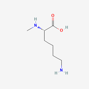 (S)-6-Amino-2-(methylamino)hexanoic acid chemical structure (CAS 7431-89-2)