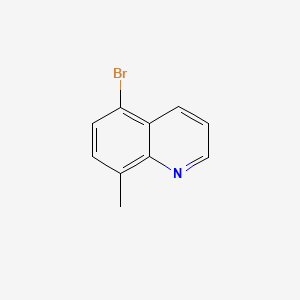 5-Bromo-8-methylquinoline chemical structure (CAS 74316-55-5)