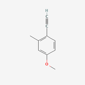 1-Ethynyl-4-methoxy-2-methylbenzene chemical structure (CAS 74331-69-4)