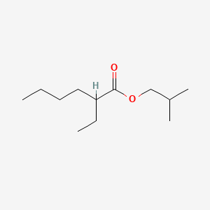 Isobutyl 2-ethylhexanoate chemical structure (CAS 7434-89-1)