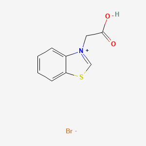 3-(Carboxymethyl)benzo[d]thiazol-3-ium bromide chemical structure (CAS 74385-09-4)