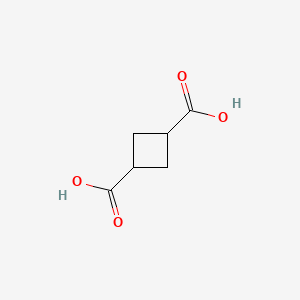 trans-Cyclobutane-1,3-dicarboxylic acid chemical structure (CAS 7439-33-0)