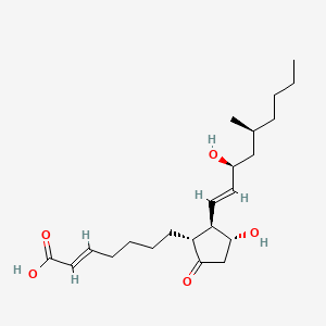 (E)-7-((1R,2R,3R)-3-Hydroxy-2-((3S,5S,E)-3-hydroxy-5-methylnon-1-en-1-yl)-5-oxocyclopentyl)hept-2-enoic acid chemical structure (CAS 74397-12-9)