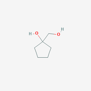1-(Hydroxymethyl)cyclopentan-1-ol chemical structure (CAS 74397-18-5)