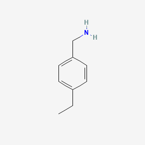 (4-Ethylphenyl)methanamine chemical structure (CAS 7441-43-2)