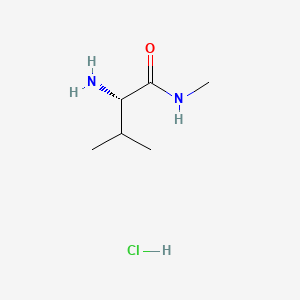 (2S)-2-Amino-N,3-dimethylbutanamide hydrochloride chemical structure (CAS 74410-26-7)
