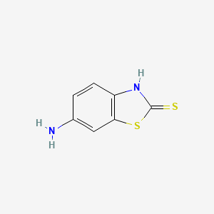 6-Amino-2-mercaptobenzothiazole chemical structure (CAS 7442-07-1)